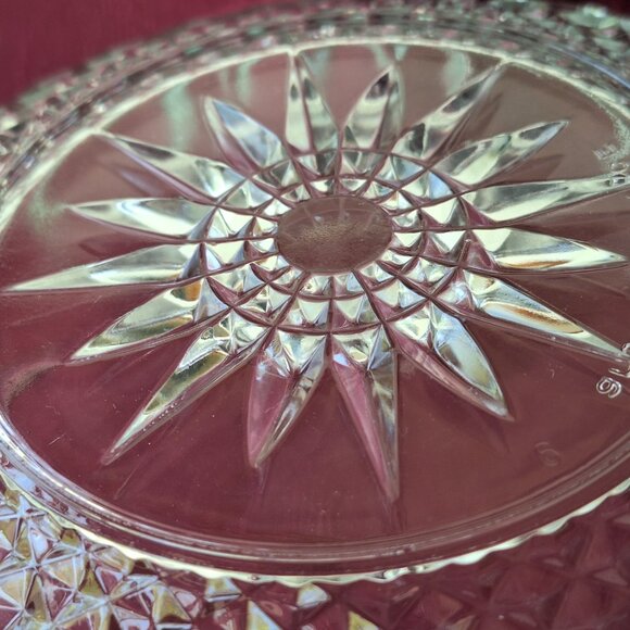 Stunning Arcoroc France Diamond Starburst Pattern Tempered Glass.  Circa Late 50 - Picture 5 of 8